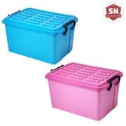 กล่องพลาสติกล้อเลื่อน 43 x 59 x 33.5 ตรา SN No.736