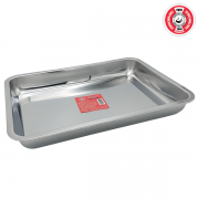ถาดเหลี่ยมสแตนเลส 40 x 30 x 4.8 ซม. ตรา GOGO 0
