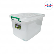 กล่องพลาสติกล้อเลื่อน K-400 30 ลิตร 35 x 44 x 25 ซม. ตรา UNIWARE 0