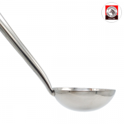 กระบวยสแตนเลส 5 นิ้ว ด้ามไม้สัก ตราหัวม้าลาย