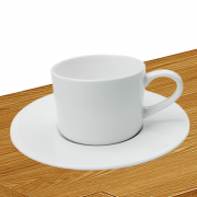 ชุดถ้วยชากาแฟเซรามิคสีขาว 0