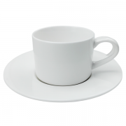 ชุดถ้วยชากาแฟเซรามิคสีขาว