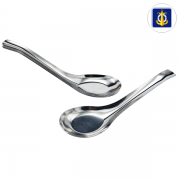 ช้อนสั้นสแตนเลส จัมโบ้ ตราสมอ (6 คัน)