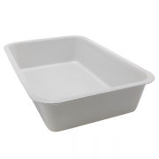 ถาดพลาสติกสีขาวนม 29 x 42 x 9 ซม.