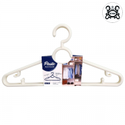 ไม้แขวนเสื้อพลาสติก 41 x 21 ซม. สีขาว ตรา KEYWAY No.HG-799 (6 อัน)