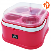 พวงพลาสติกใส่เครื่องปรุง 4 ช่อง มีฝาปิด ตรา FUFU No.17016 0
